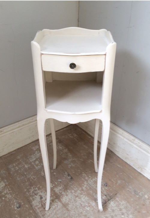 VINTAGE FRENCH SLIM BEDSIDE TABLE